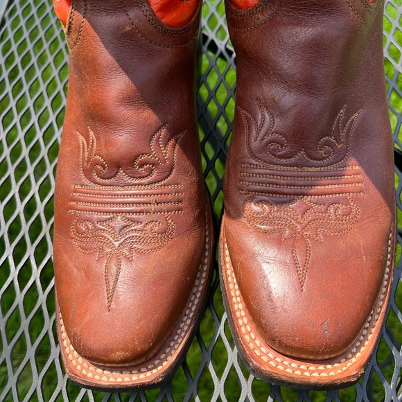 LUCCHESE 2000 Women’s Antique Brown Boots Size 7 1/2B - Picture 6 of 11
